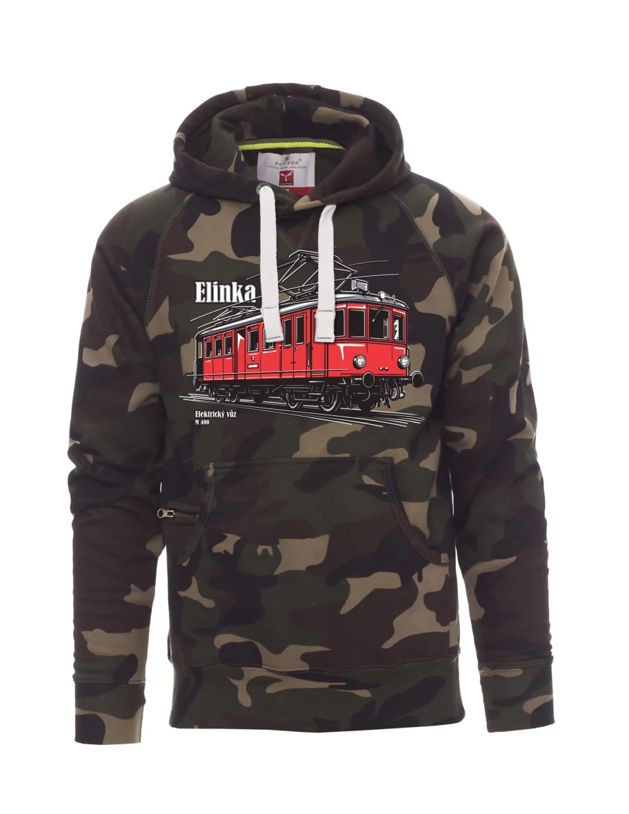 Camouflage men´s sweatshirt Electric railcar M 400 “Elinka”