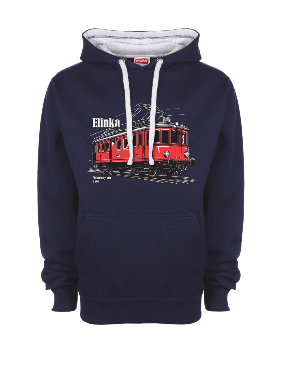 Grey-navy sweatshirt Electric railcar M 400 “Elinka”