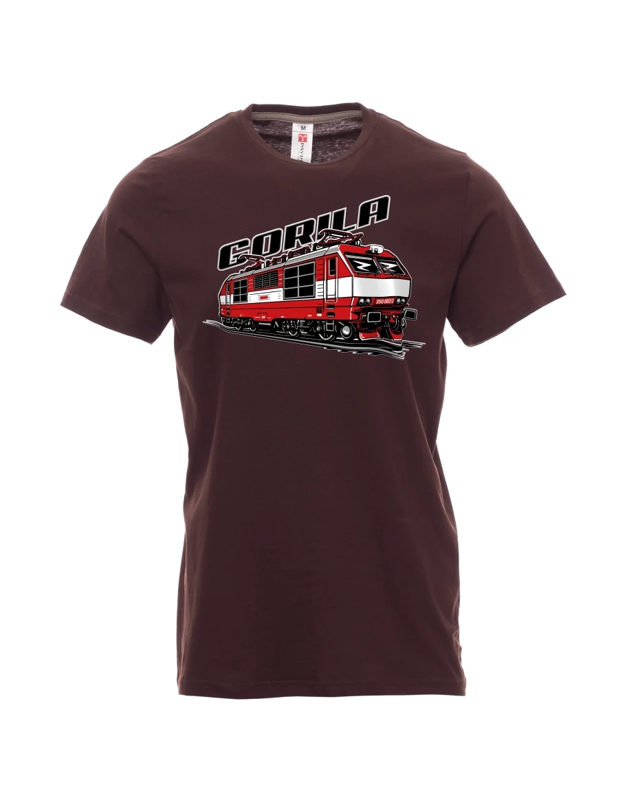 Dark brown men´s T-shirt Locomotive 350 “Gorila”