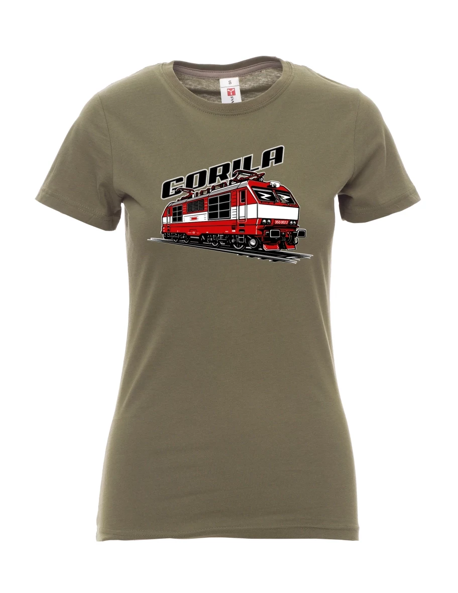 Khaki women´s T-shirt Locomotive 350 “Gorila”