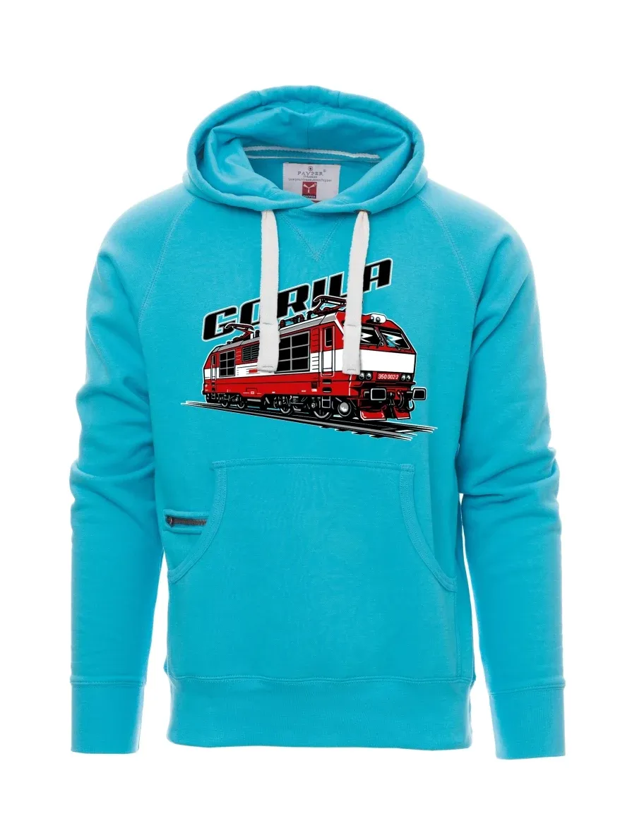 Light blue men´s sweatshirt Locomotive 350 “Gorila”