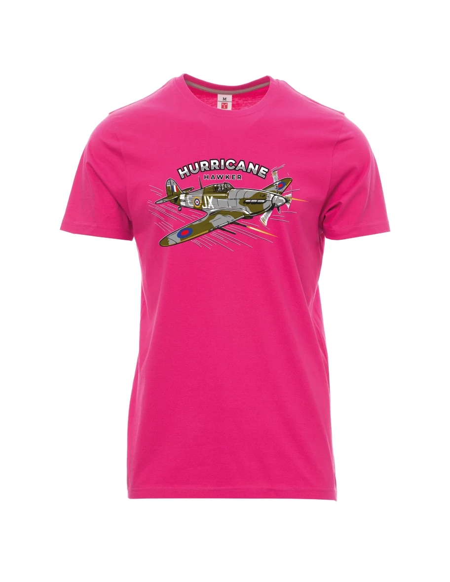 Pink men´s T-shirt Aircraft Hurricane Hawker