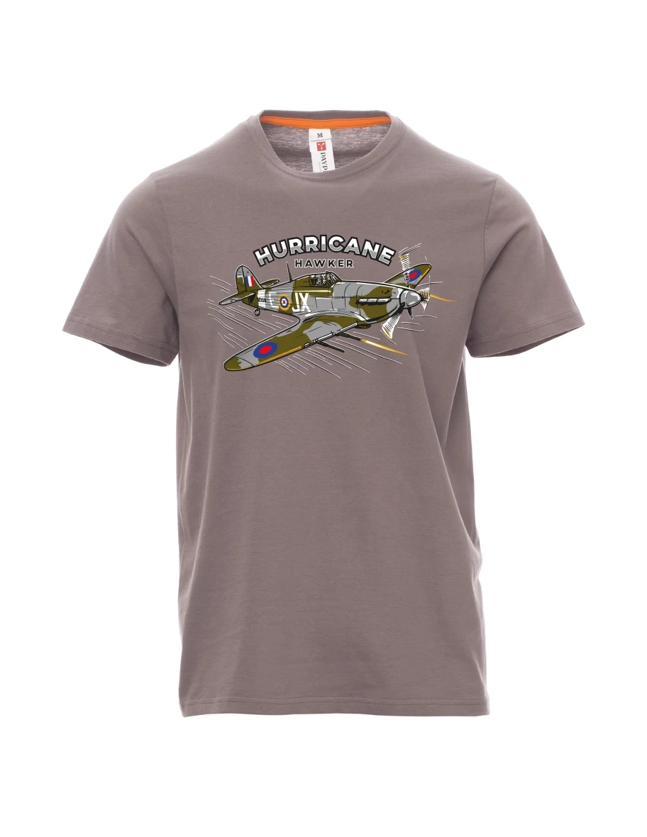 Steel gray men´s T-shirt Aircraft Hurricane Hawker