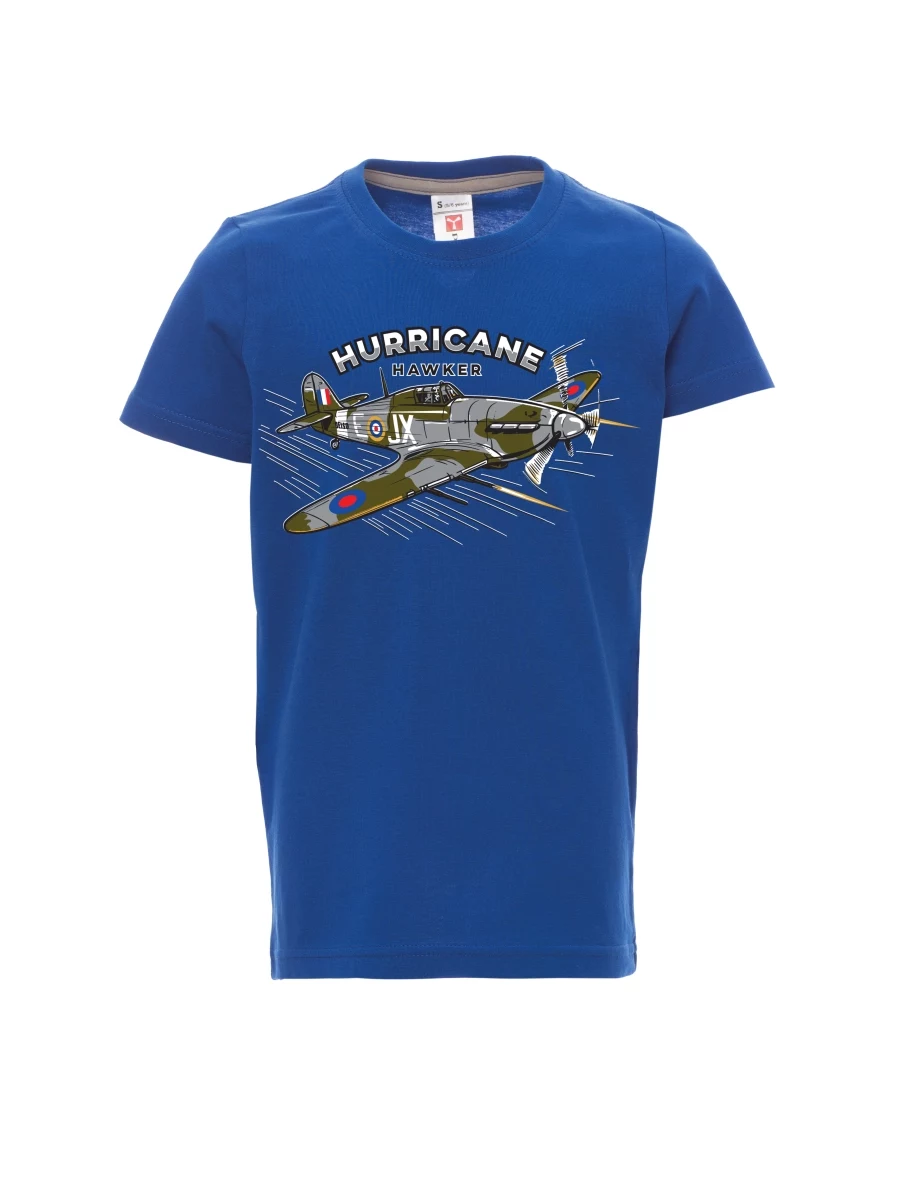 Blue children´s T-shirt Aircraft Hurricane Hawker