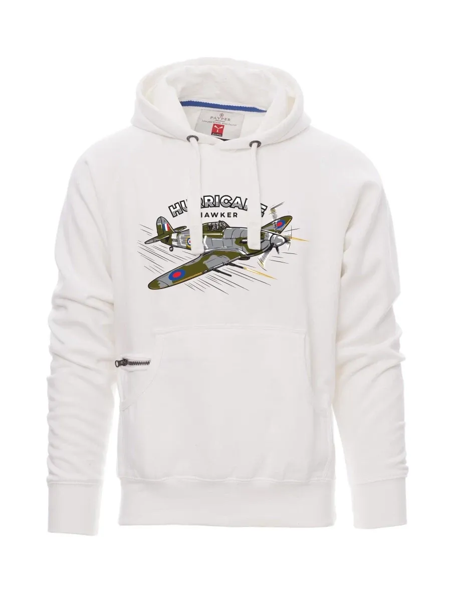 White men´s sweatshirt Aircraft Hurricane Hawker