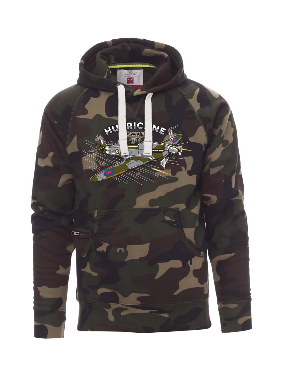 Camouflage men´s sweatshirt Aircraft Hurricane Hawker