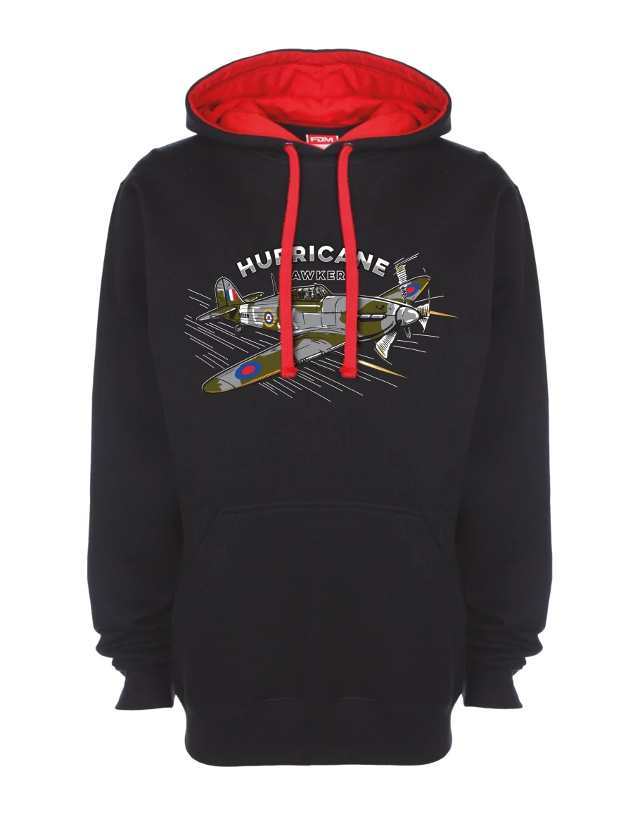 Red-black sweatshirt Aircraft Hurricane Hawker