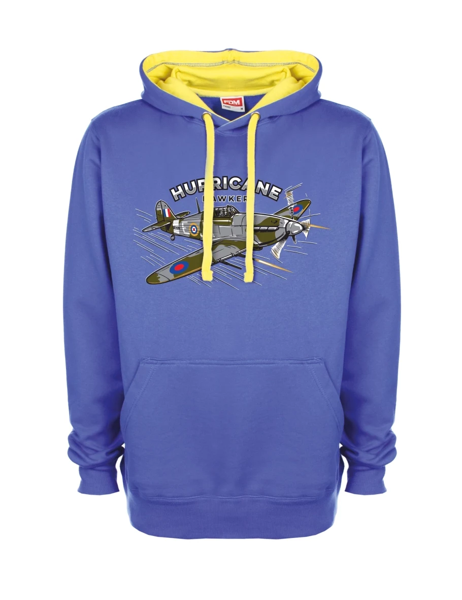 Yellow-blue sweatshirt Aircraft Hurricane Hawker
