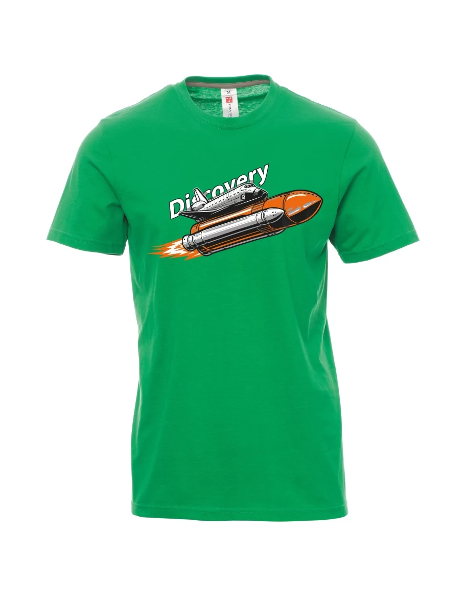 Green men´s T-shirt Space Shuttle Discovery