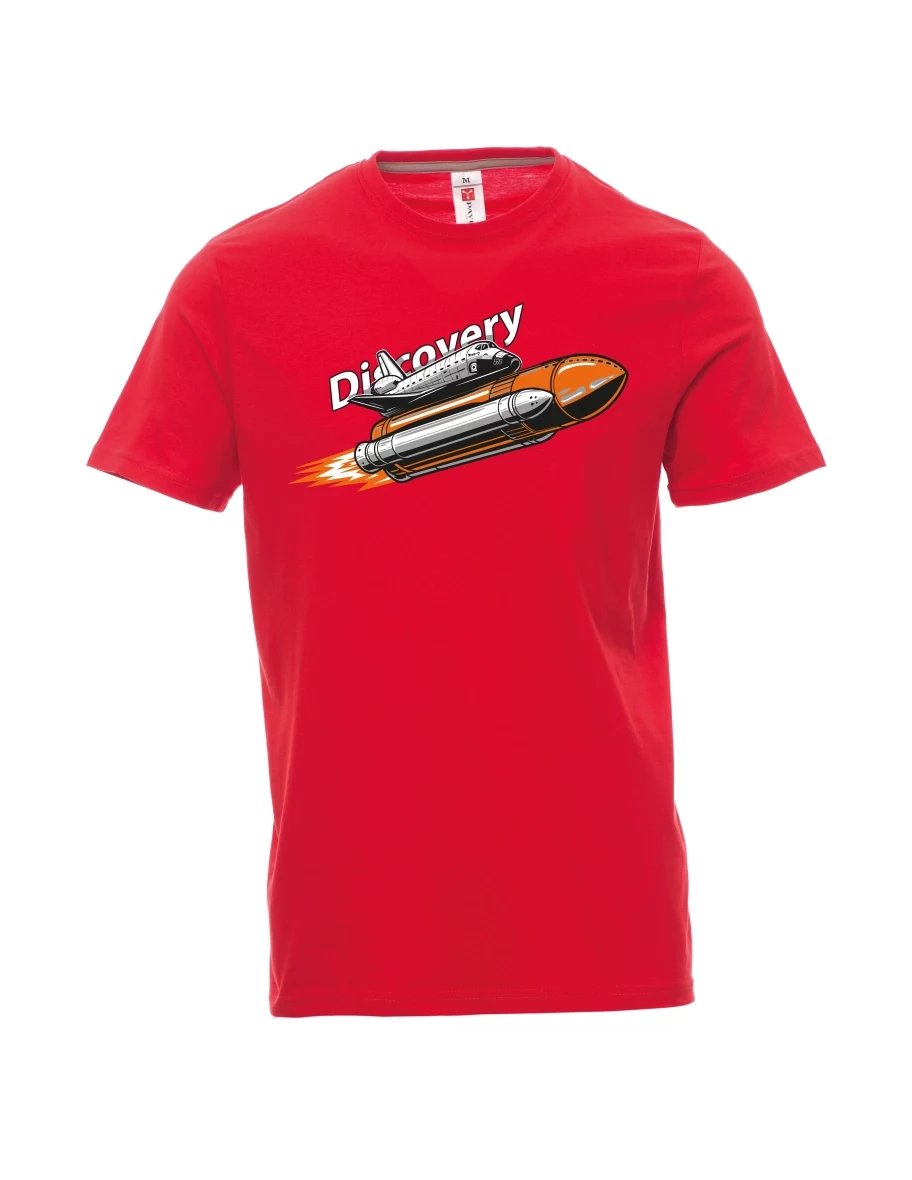 Red men´s T-shirt Space Shuttle Discovery