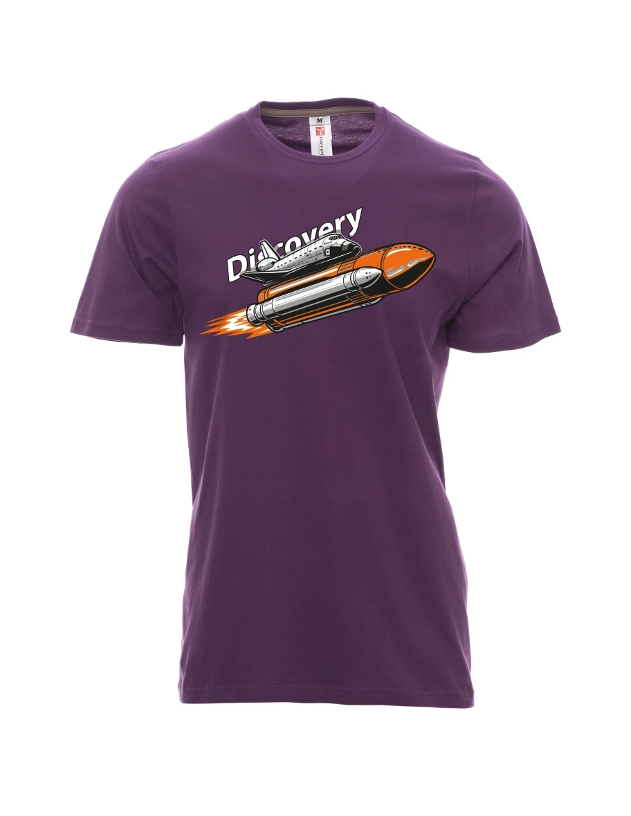 Purple men´s T-shirt Space Shuttle Discovery