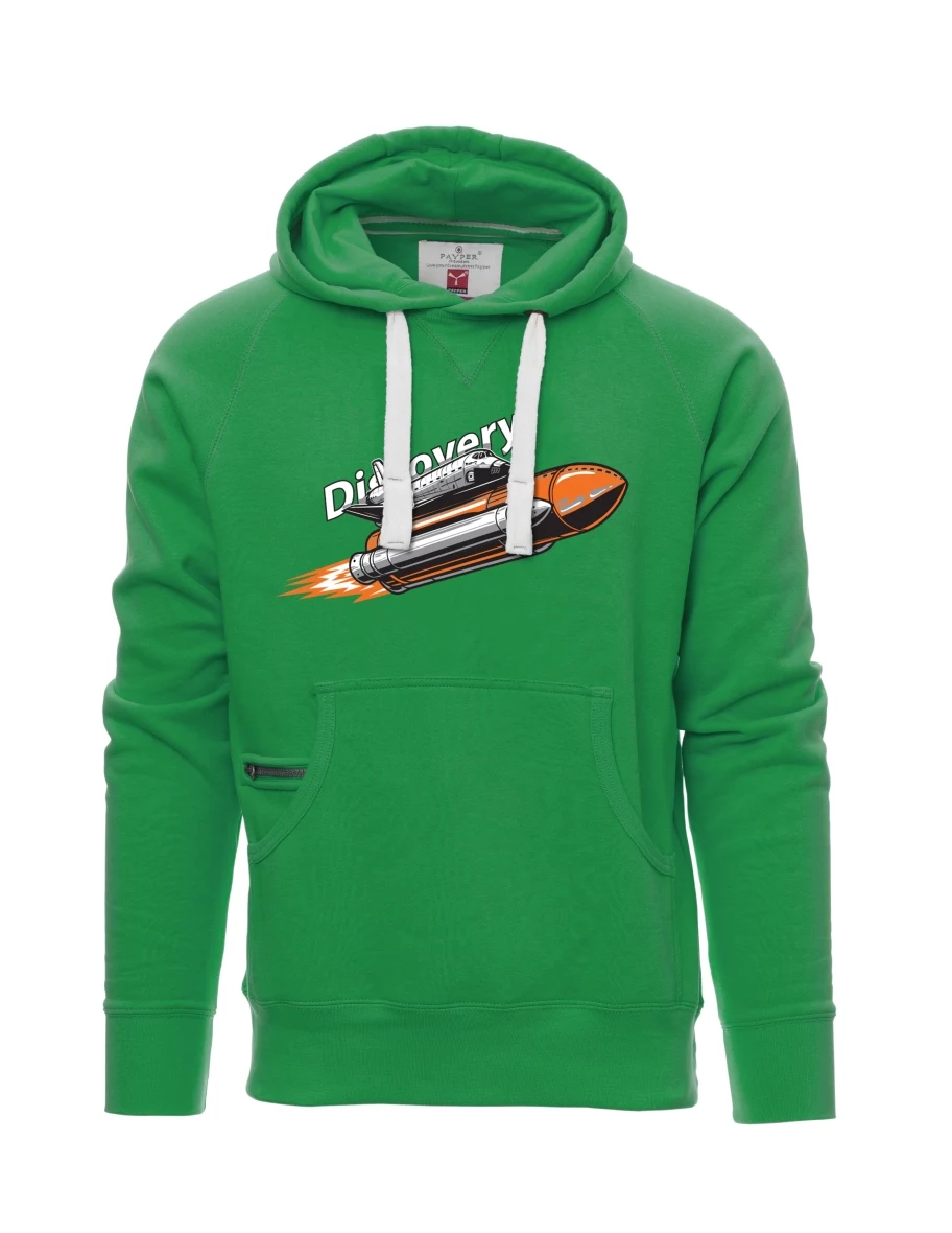Green men´s sweatshirt Space Shuttle Discovery