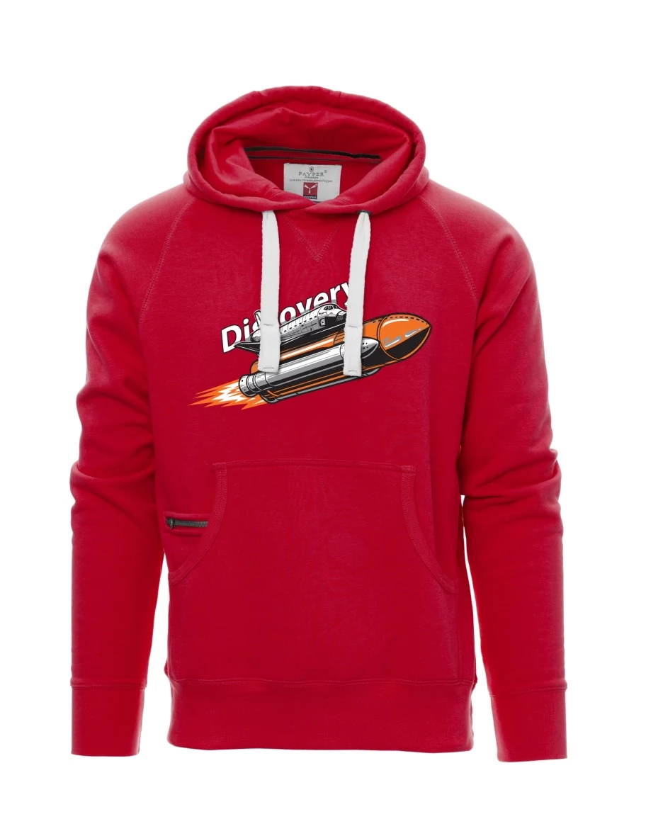 Red men´s sweatshirt Space Shuttle Discovery
