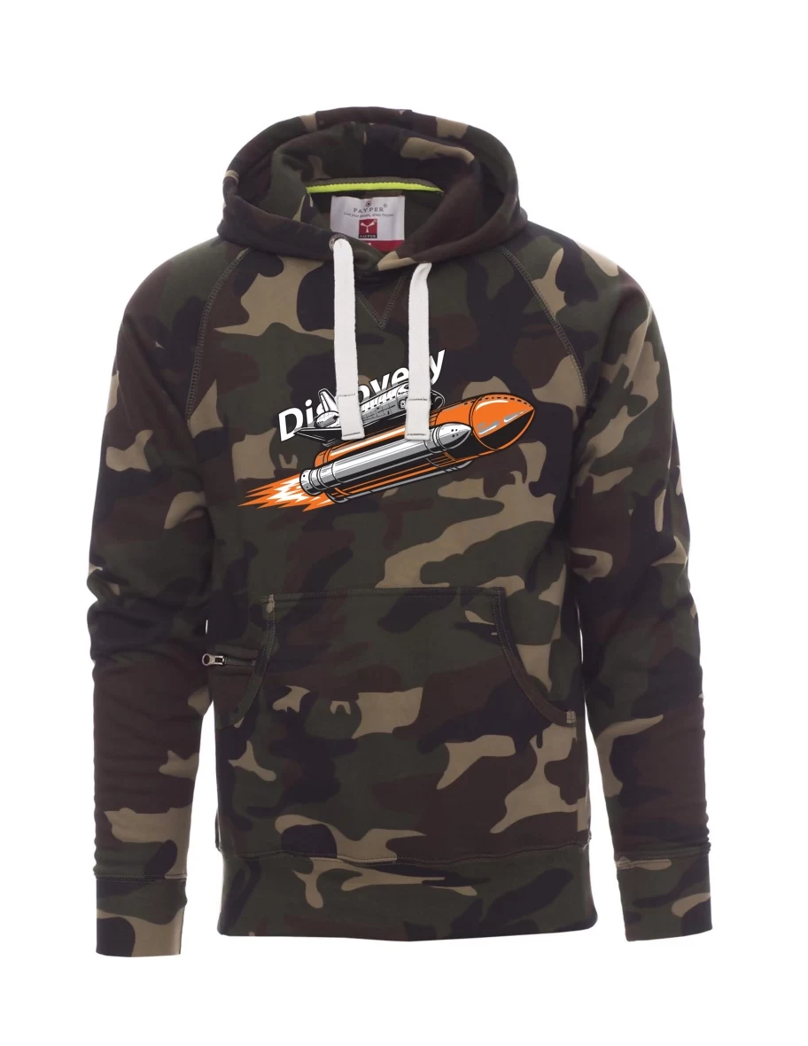 Camouflage men´s sweatshirt Space Shuttle Discovery