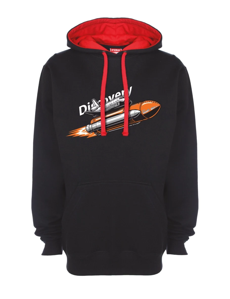 Red-black sweatshirt Space Shuttle Discovery