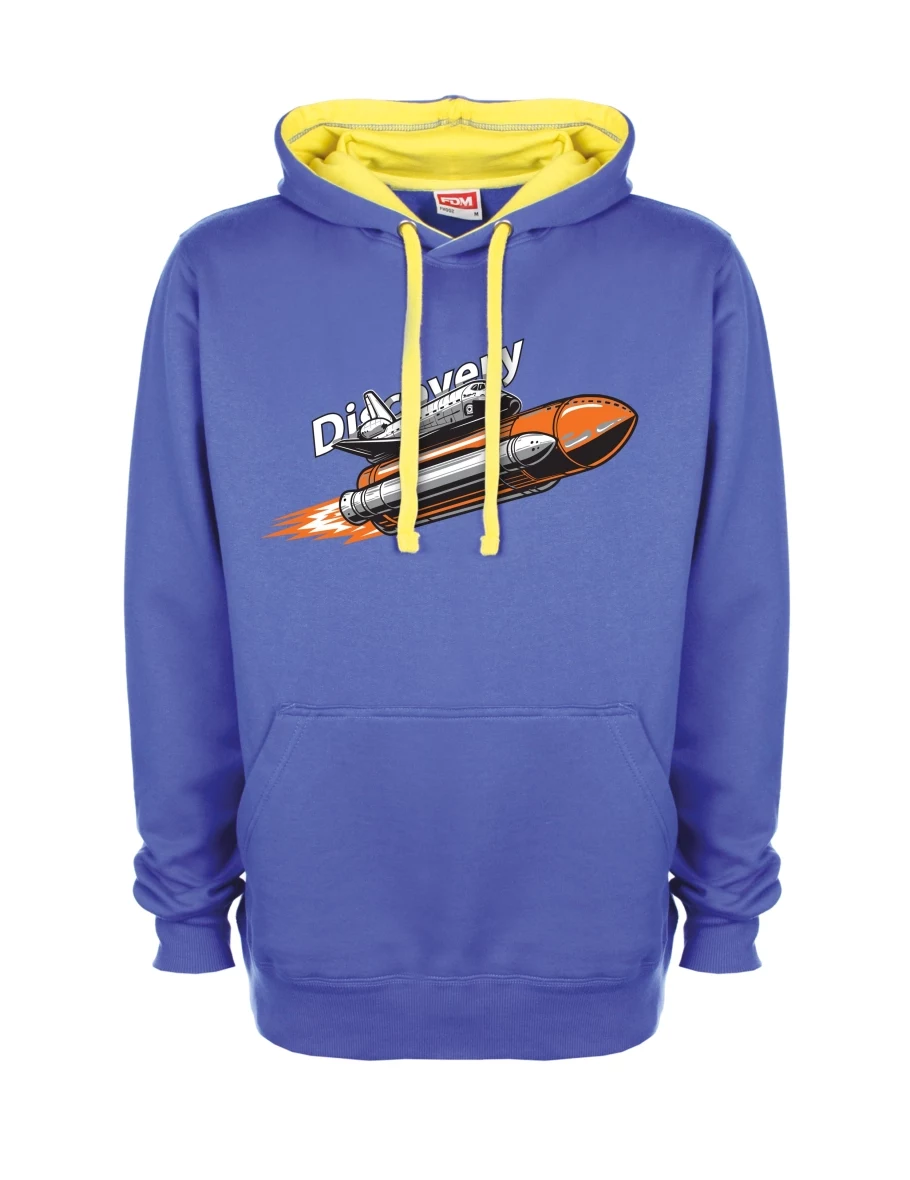 Yellow-blue sweatshirt Space Shuttle Discovery