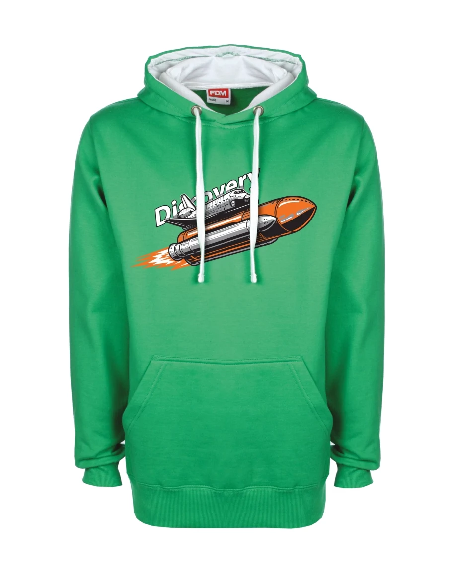 White-green sweatshirt Space Shuttle Discovery