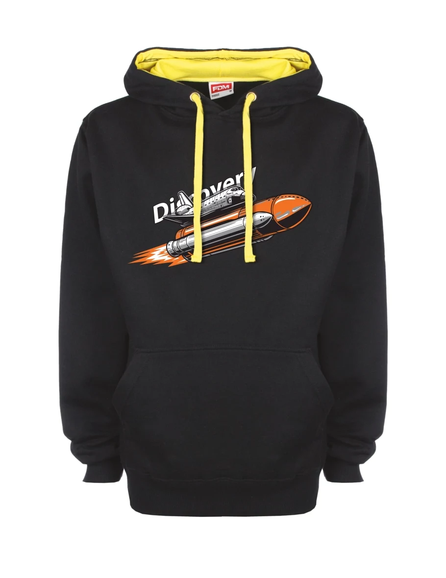 Yellow-black sweatshirt Space Shuttle Discovery