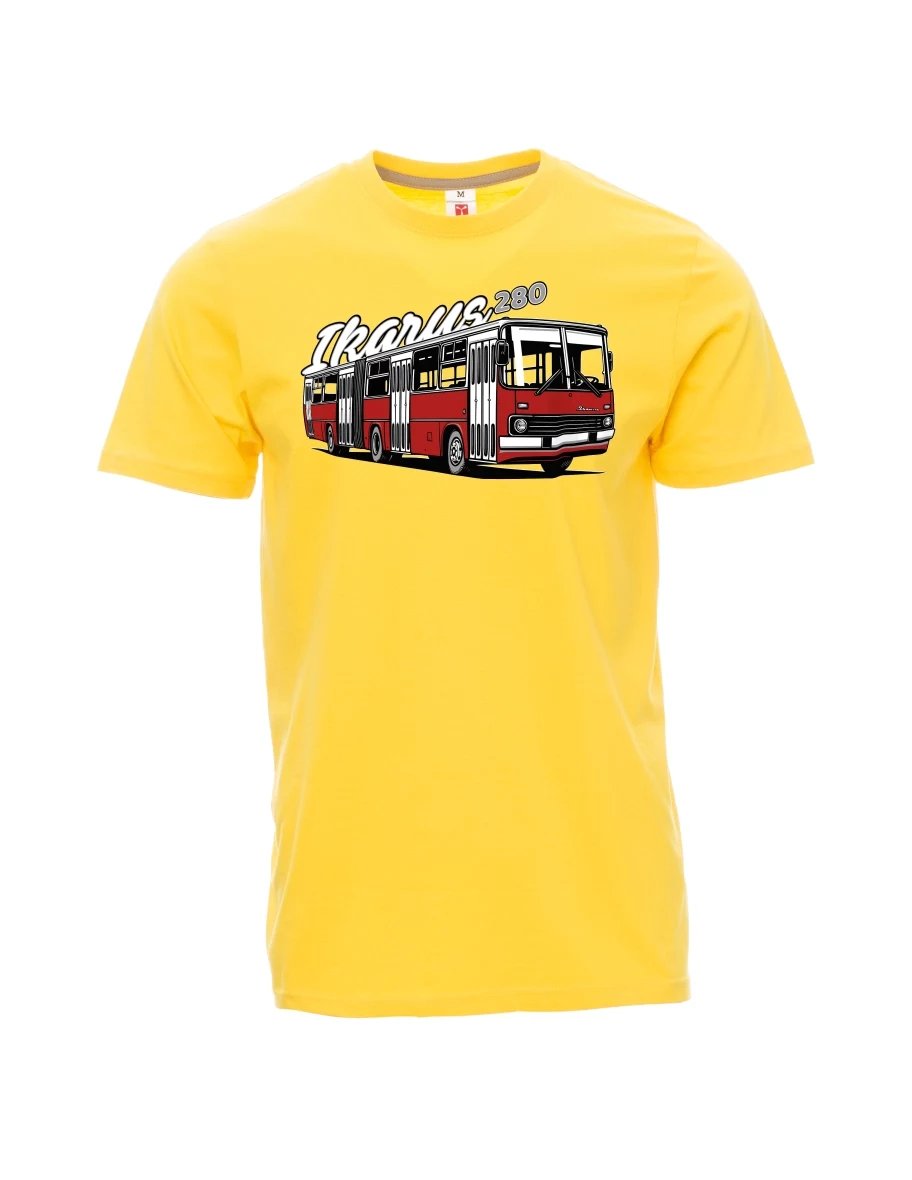 Yellow men´s T-shirt Bus Ikarus 280