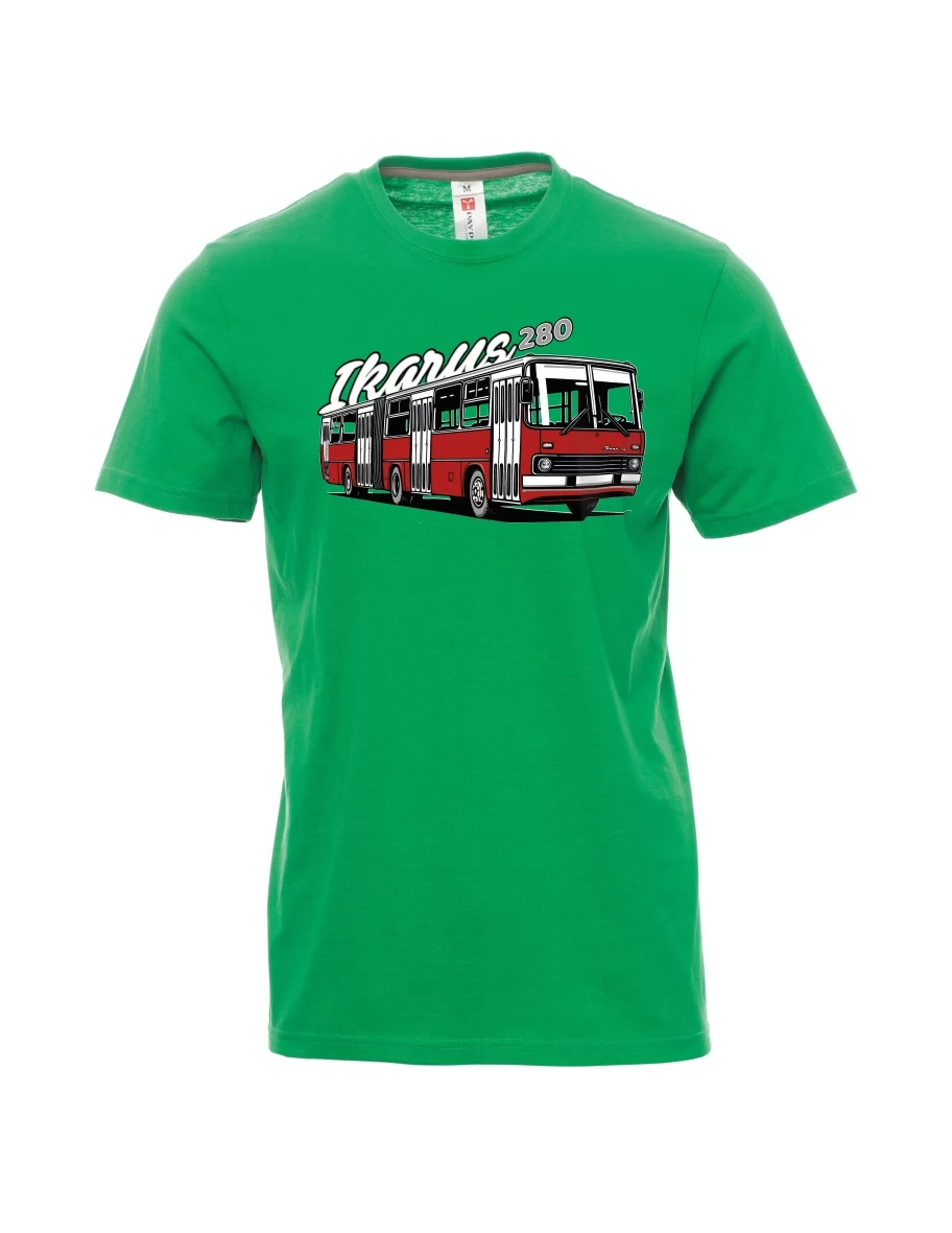 Green men´s T-shirt Bus Ikarus 280
