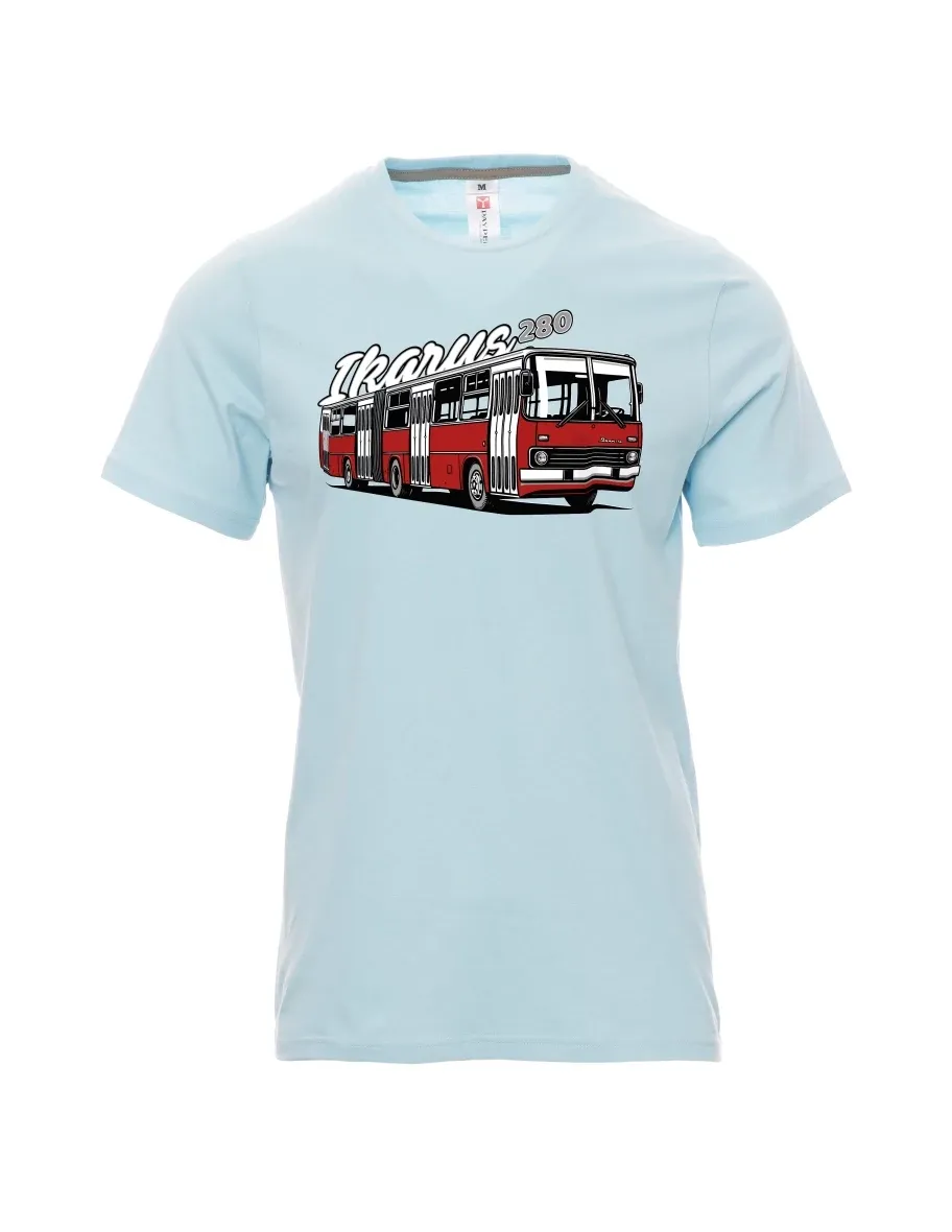 Pale blue men´s T-shirt Bus Ikarus 280