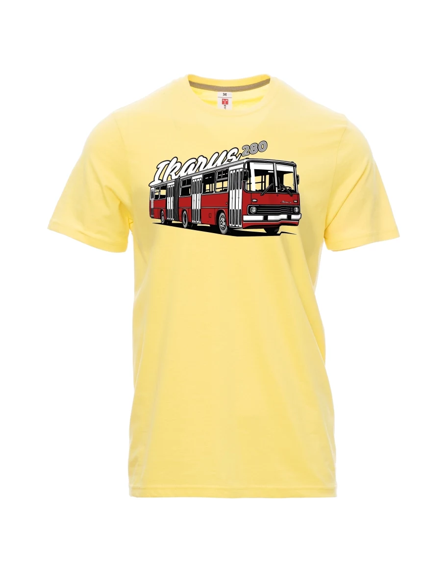 Light yellow men´s T-shirt Bus Ikarus 280