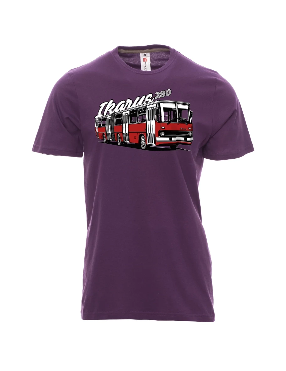 Purple men´s T-shirt Bus Ikarus 280
