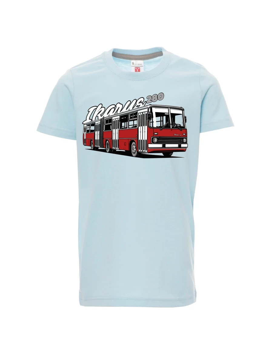 Pale blue children´s T-shirt Bus Ikarus 280