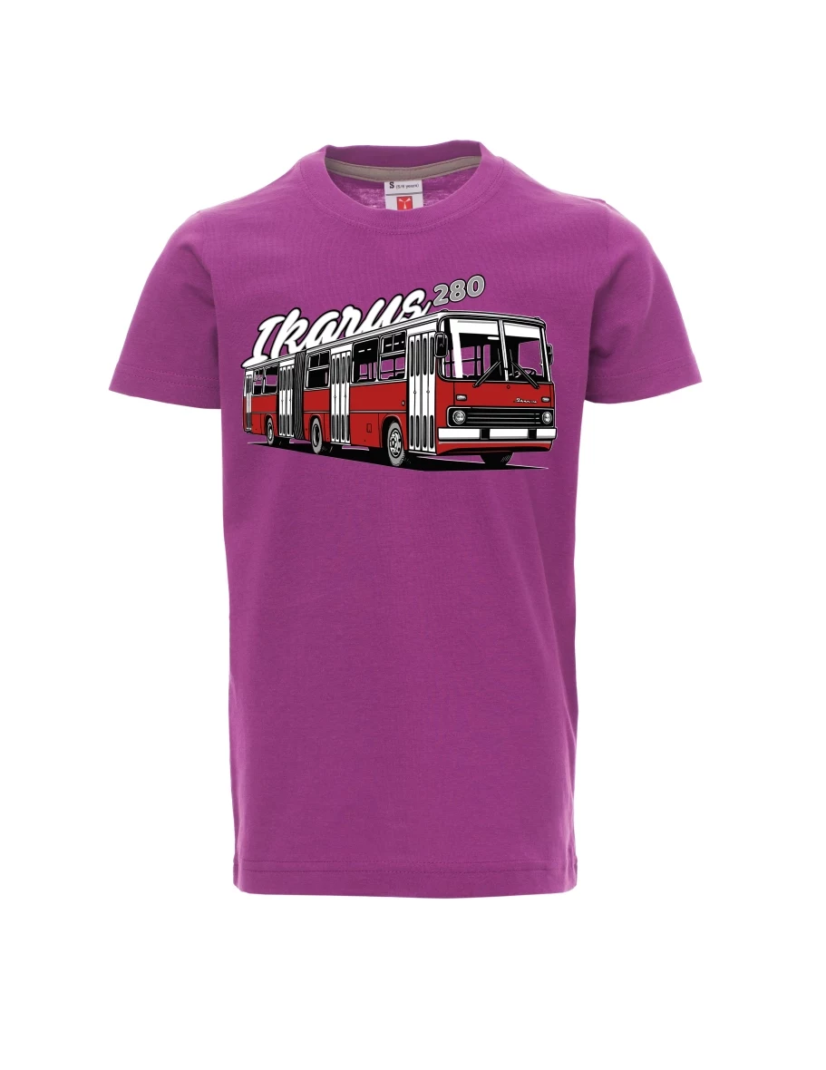 Purple children´s T-shirt Bus Ikarus 280