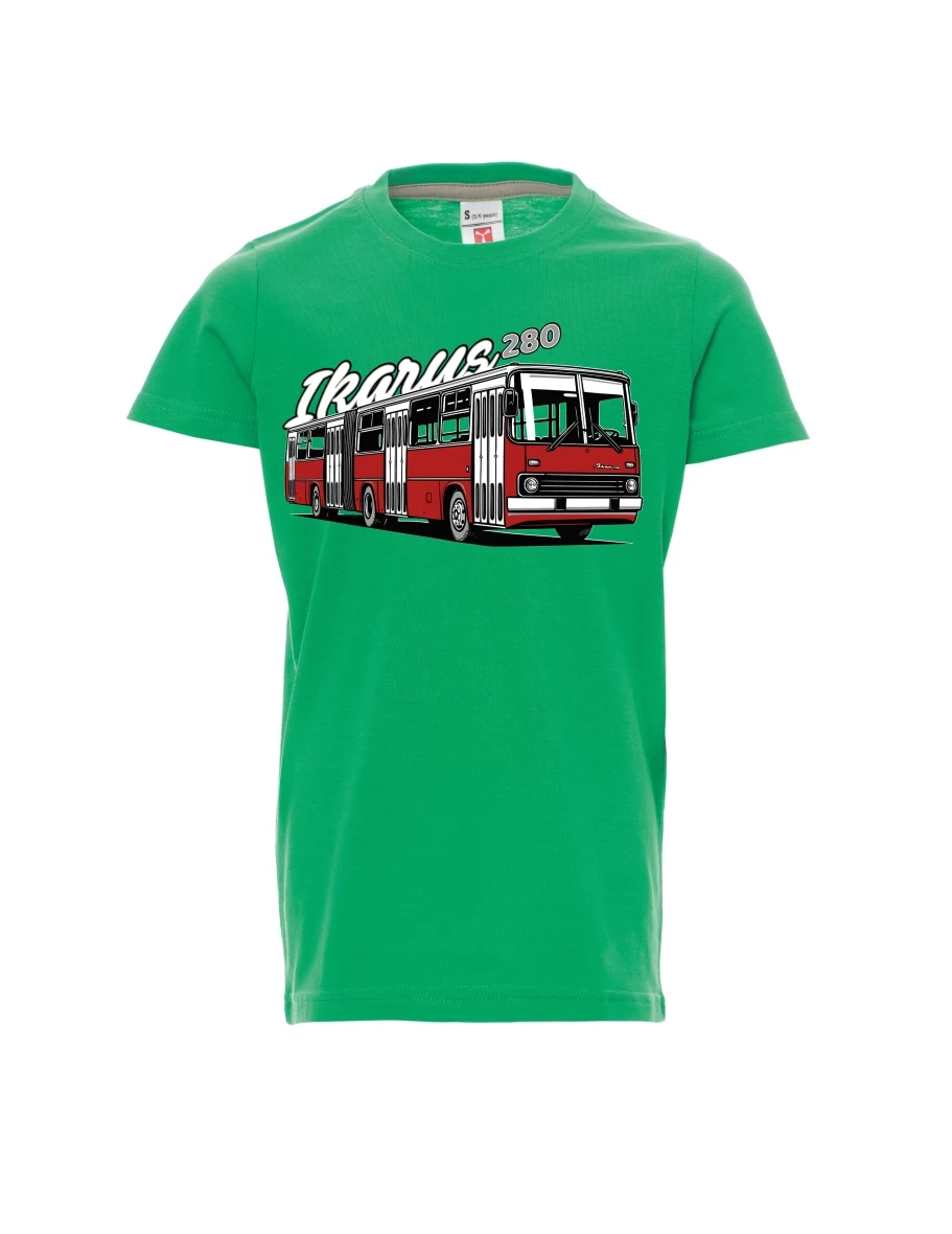 Green children´s T-shirt Bus Ikarus 280