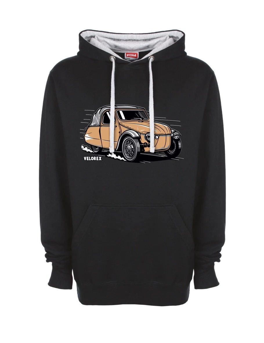 Grey-black sweatshirt Car Velorex