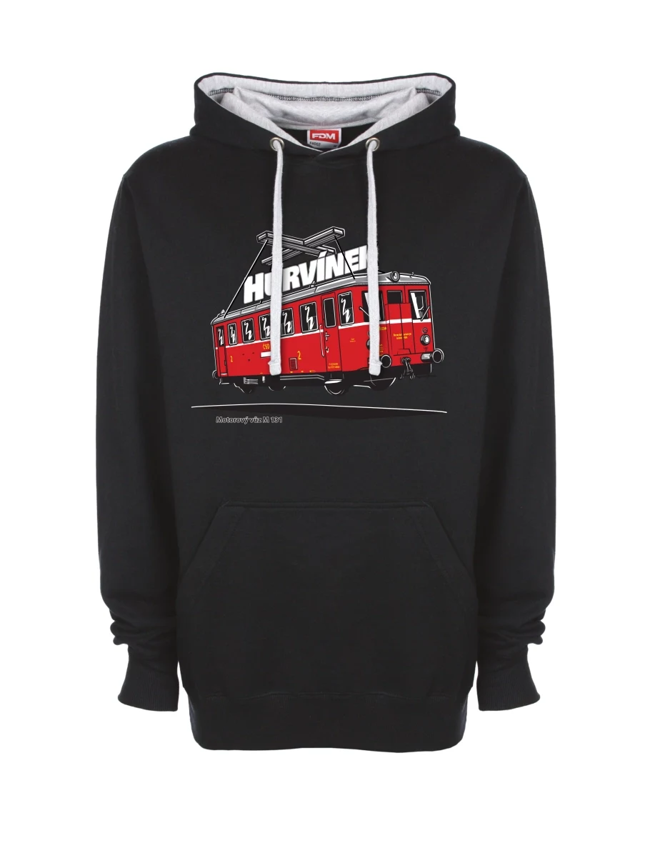 Grey-black sweatshirt Railcar M 131 “Hurvínek”