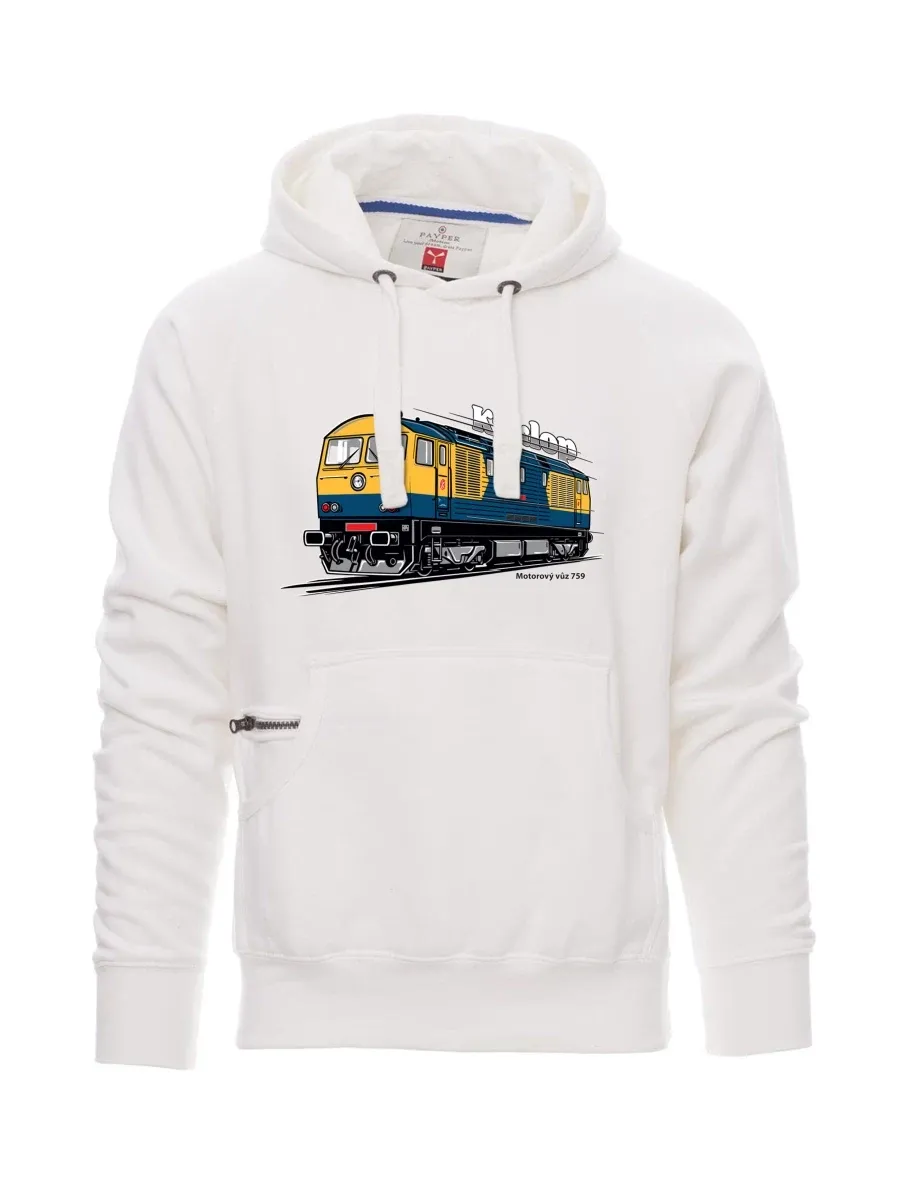 White men´s sweatshirt Railcar 759 “Kyklop”