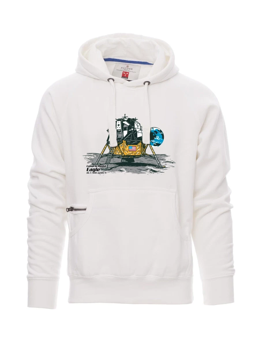 White men´s sweatshirt Lunar Module Eagle