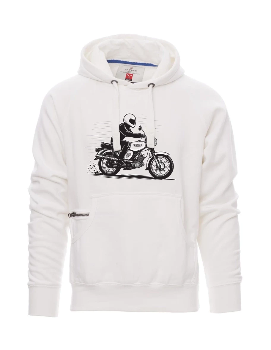 White men´s sweatshirt Motorcycle Enduro S51