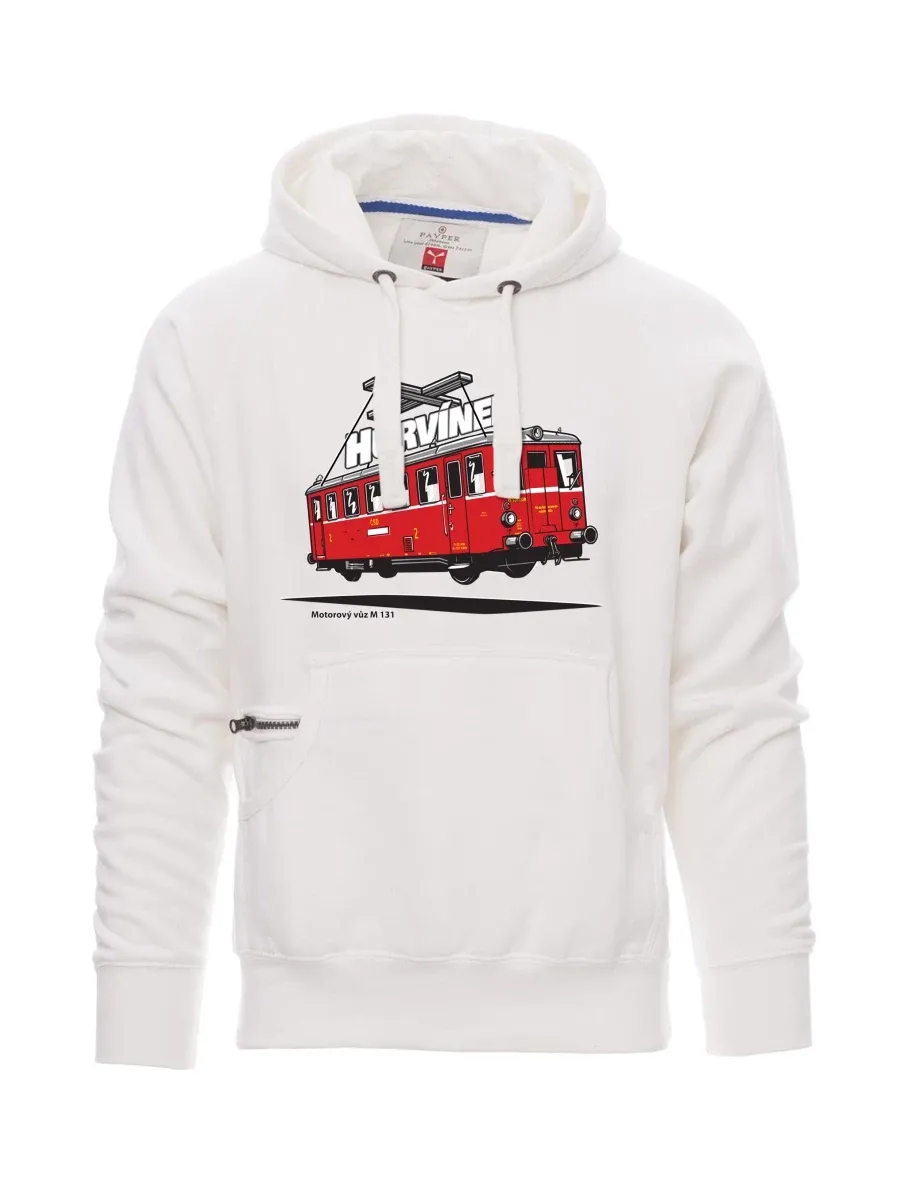 White men´s sweatshirt Railcar M 131 “Hurvínek”