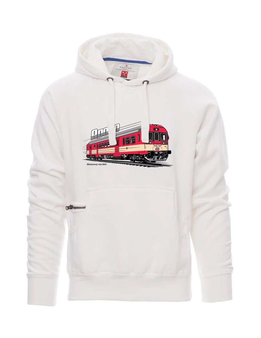 White men´s sweatshirt Railcar 843 “Apollo”