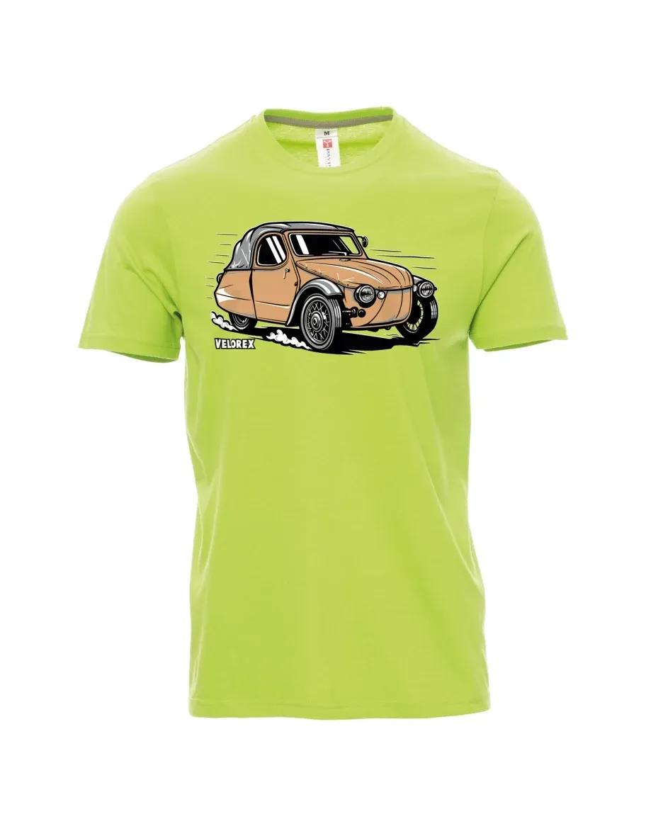 Light green men´s T-shirt Car Velorex