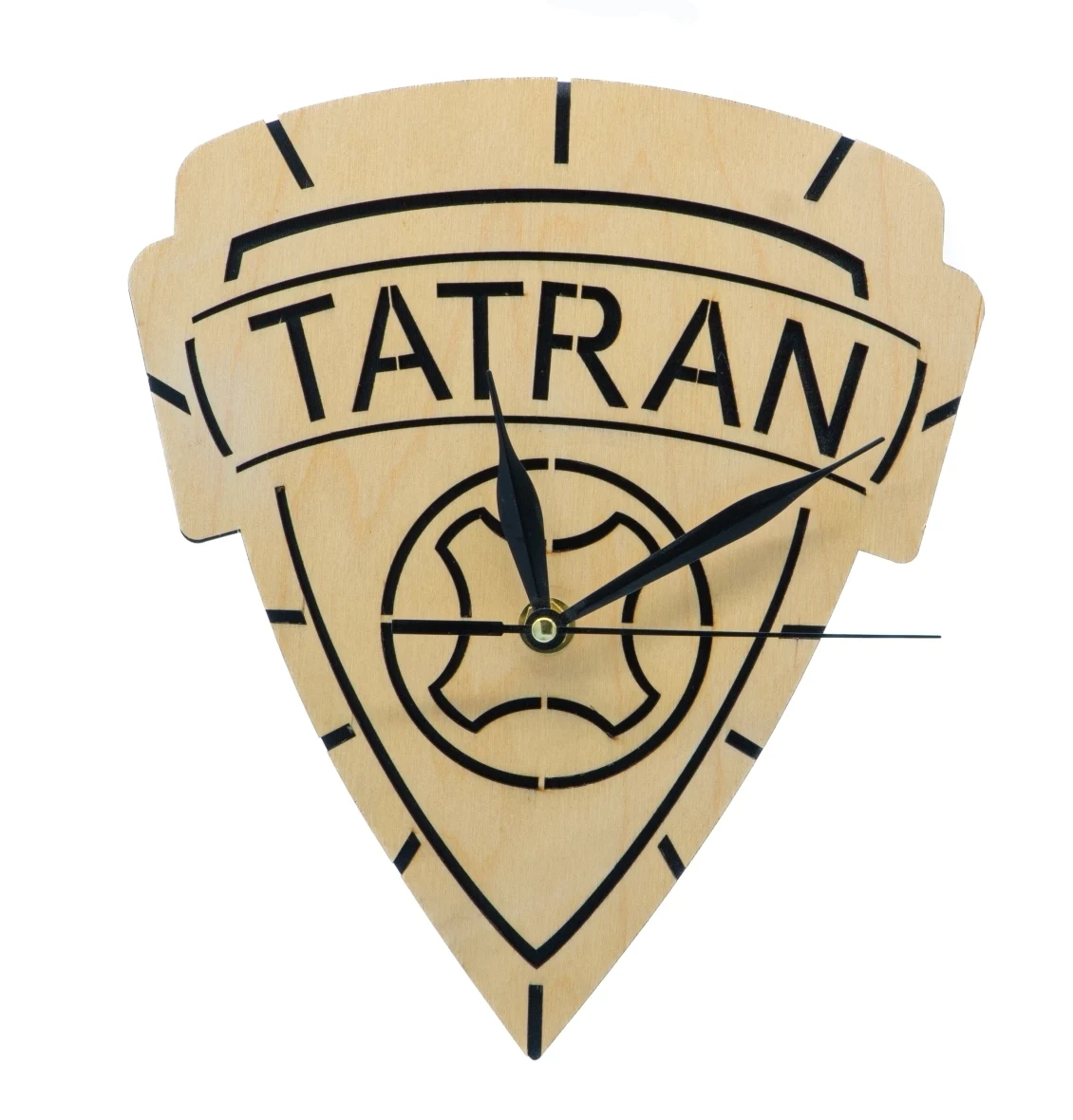 Wooden clock Logo Tatran