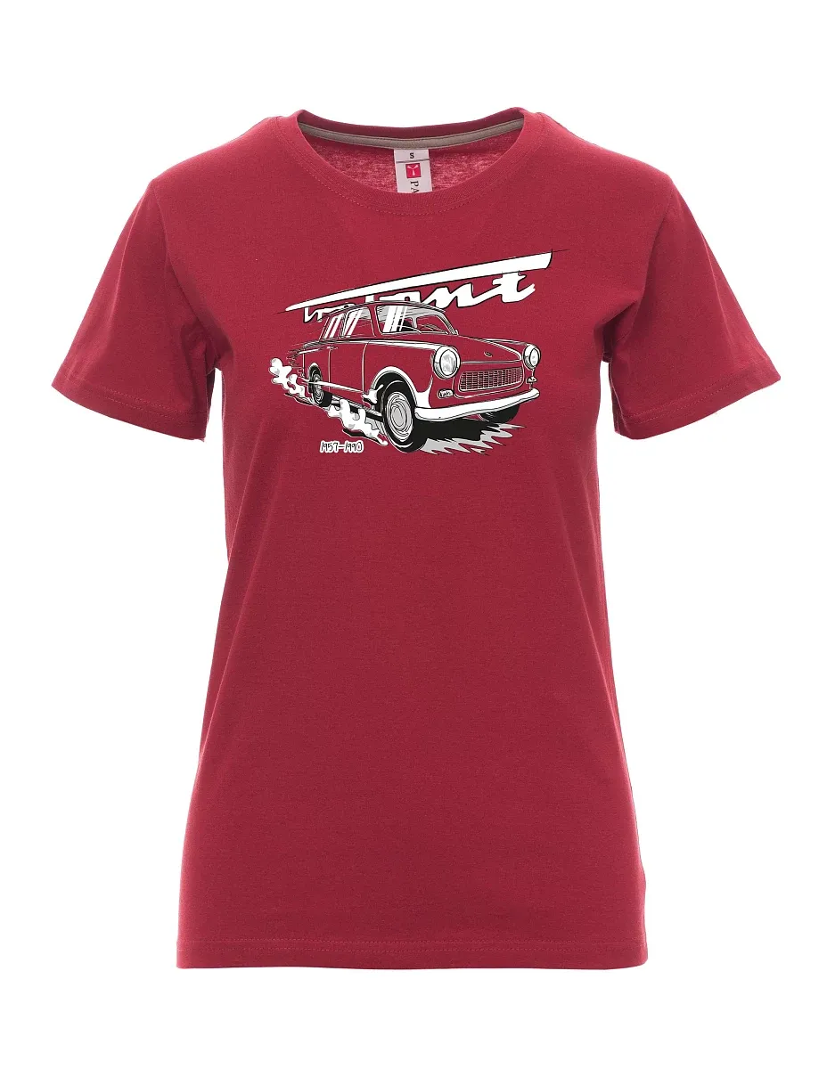 Burgundy women´s T-shirt Trabi 601