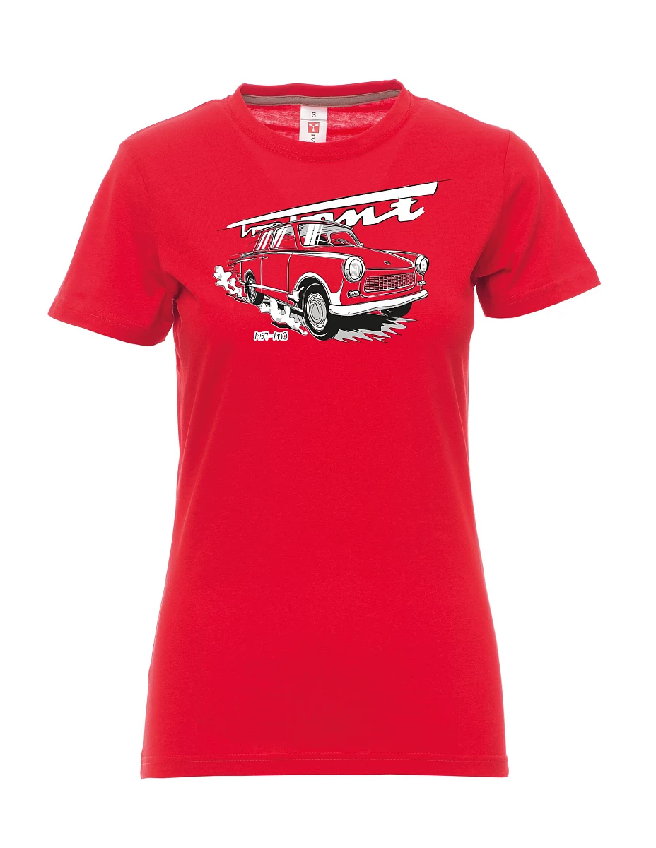 Red women´s T-shirt Trabi 601