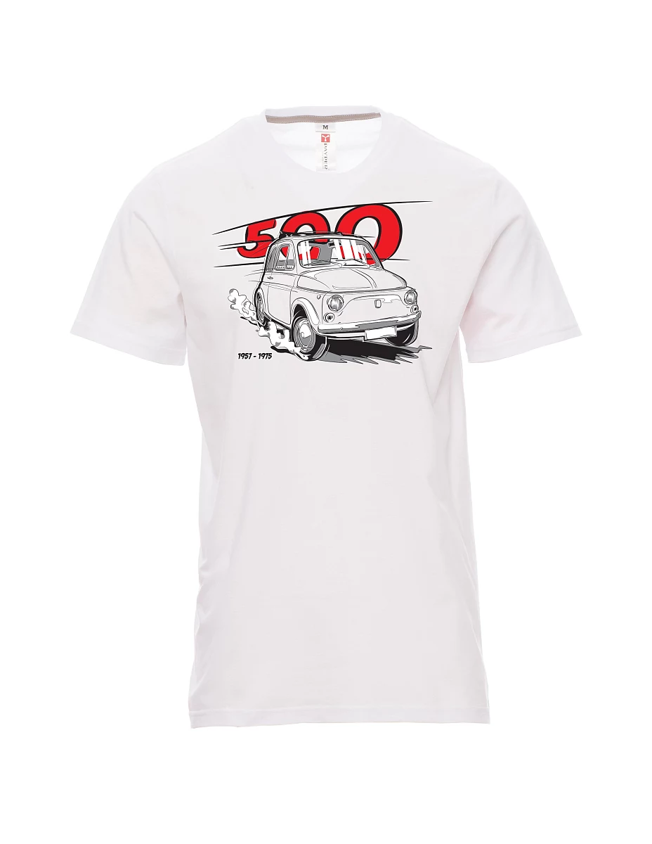 White men´s T-shirt Italian veteran F 500