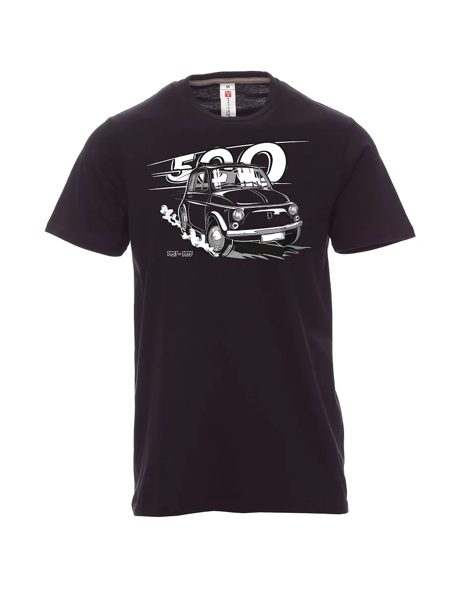 Black men´s T-shirt Italian veteran F 500