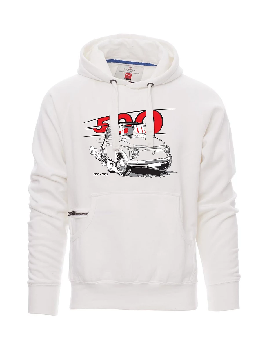 White men´s sweatshirt Italian veteran F 500