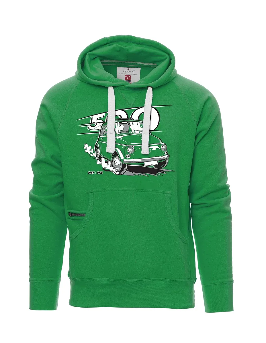Green men´s sweatshirt Italian veteran F 500
