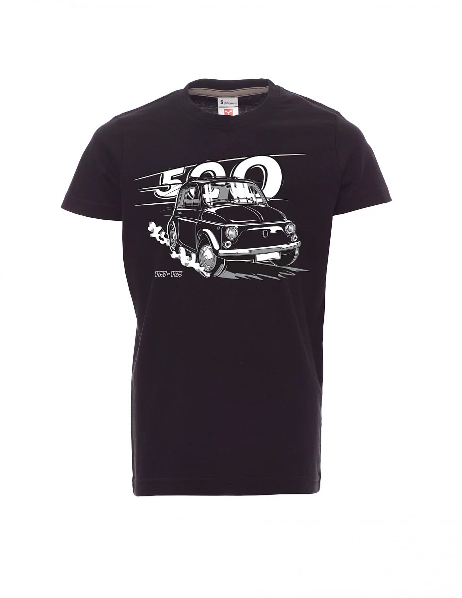 Black children´s T-shirt Italian veteran F 500