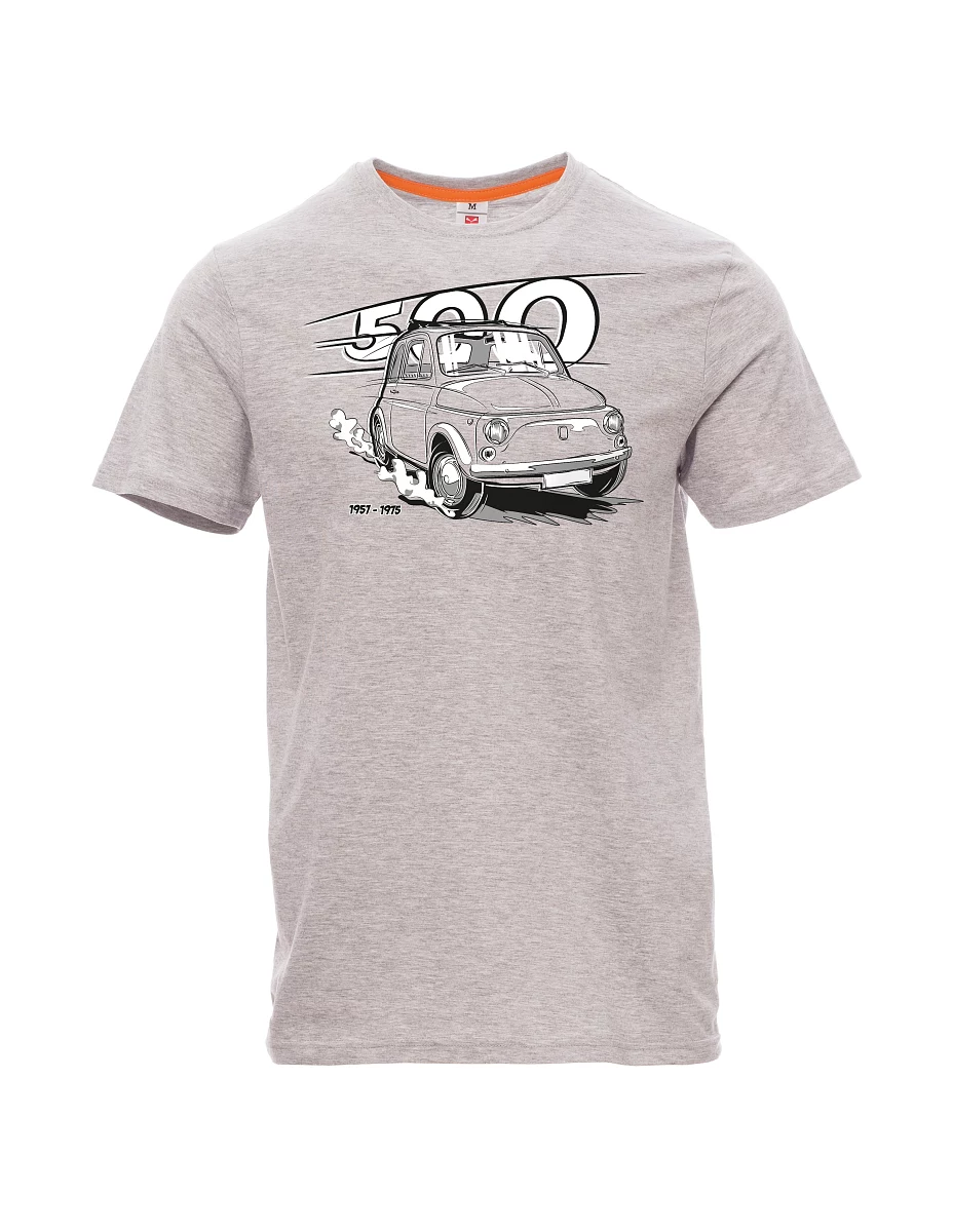 Gray melange men´s T-shirt Italian veteran F 500