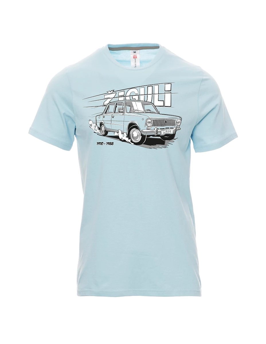 Pale blue men´s T-shirt Lada-Žiguli