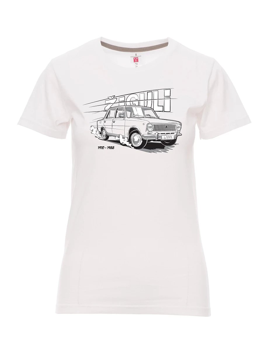 White women´s T-shirt Lada-Žiguli