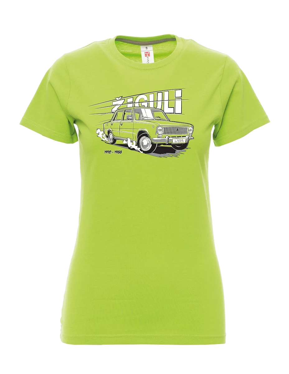 Lime women´s T-shirt Lada-Žiguli